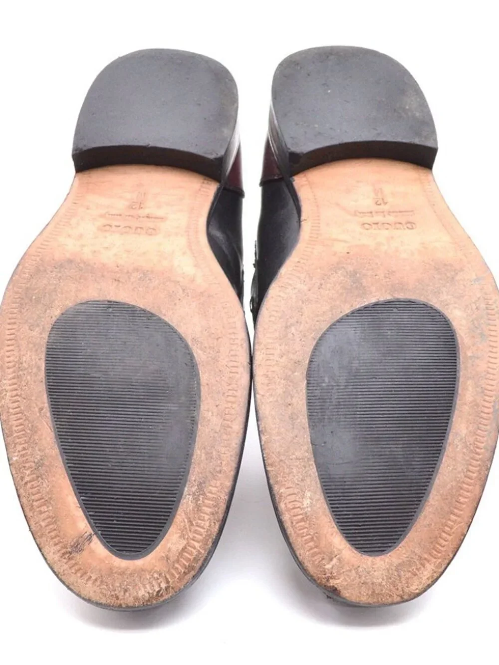Men Paul Fredrick Glenn Black Wine Penny Loafers 12 M